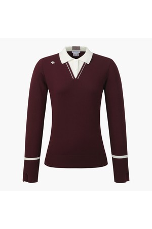 여성 카라 긴팔 풀오버  DR12WFKP21