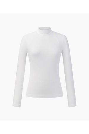 [데상트골프] 여성 모크넥 긴팔 티셔츠  DR12WFTL24_WHITE-a