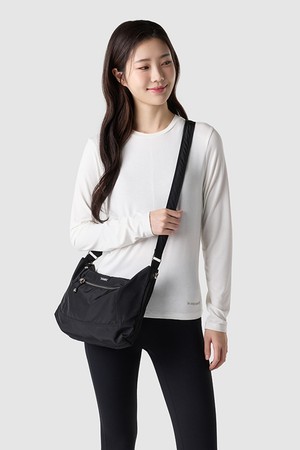 여성 애슬레저 크로스백 (S) - 블랙 QR122WBG22