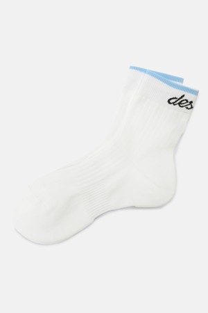 골지 크루 삭스 화이트 SR123USO1Z