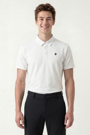 남성 어드레스 15˚카라 티셔츠 화이트 GR121MTS21