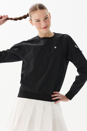 [COQ ATTI TAB] 여성 절개 우븐 티셔츠 블랙 GR122LRL11