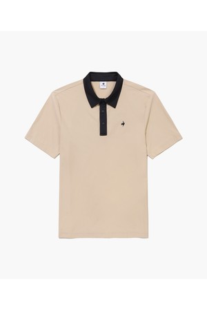 남성 어드레스 15˚카라 티셔츠 베이지 GR121MTS21_BEIGE-a