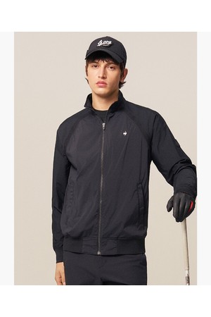 [COQ ATTI TAB] 남성 하이브리드 홑겹 바람막이 블랙 GR121MBL22_BLUE-a