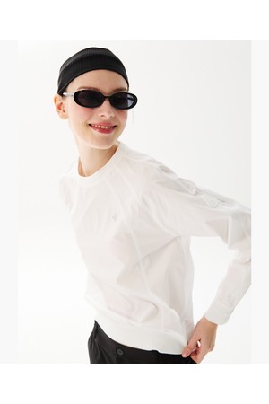 [COQ ATTI TAB] 여성 절개 우븐 티셔츠 화이트 GR122LRL11_WHITE-a