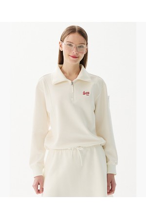 [COQ ATTI TAB] 여성 네오프렌 반집업 티셔츠 화이트 GR122LRL12_WHITE-a