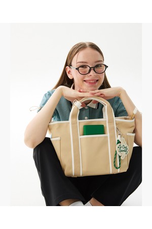 여성 테이핑 토트백 (장지갑&키링 SET) 베이지 GR122LBG15_BEIGE-a