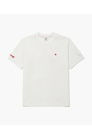 [COQ ATTI TAB] 남성 라운드넥 에센셜 티셔츠 화이트 GR121MRS21_WHITE-a