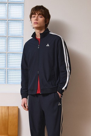 유니 선데이 루즈핏 트랙탑 - 블랙 QR113LFT31