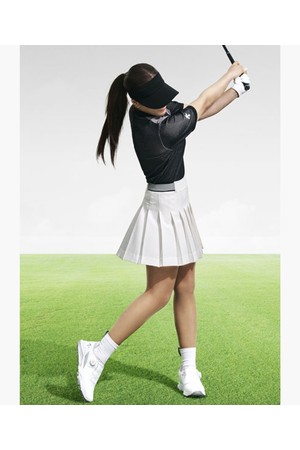 [데상트골프] 여성 베이직 플리츠 스커트  DR12WFSK22_WHITE-a
