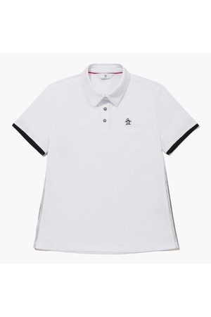 [먼싱웨어] 여성 잔골지 카라 티셔츠 화이트 MR122LTS31_WHITE-a