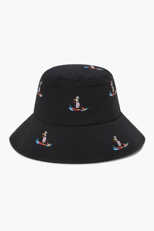 여성 자수 버킷햇 블랙 MR122LCP32