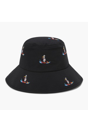 [먼싱웨어] 여성 자수 버킷햇 블랙 MR122LCP32_BLACK-a