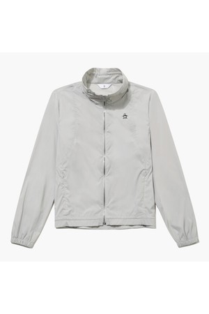 [먼싱웨어] 여성 홑겹 셔링 바람막이 라이트그레이 MR122LJP31_GREY-a