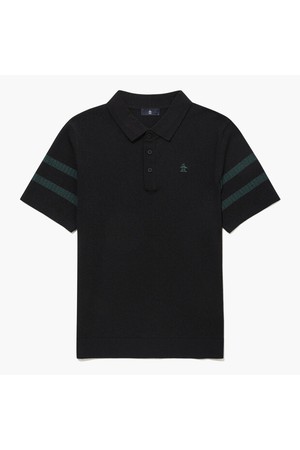 [먼싱웨어] 남성 썸머 반팔 스웨터 블랙 MR221MSW41_BLACK-a