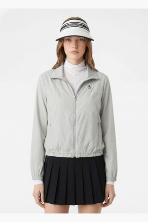 여성 홑겹 셔링 바람막이 라이트그레이 MR122LJP31