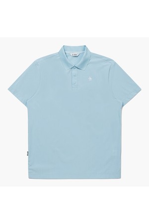 [먼싱웨어] 남성 셋업 우븐 카라 티셔츠 라이트블루 MR121PTS32_BLUE-a