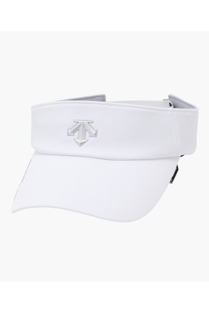 [데상트골프] 남성 스피릿 로고 선바이저  DR12MFSV21_WHITE-a