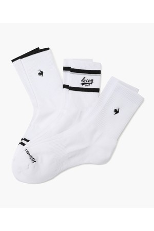 남성 에센셜 미들 삭스 3PACK 세트 _WHTE GR121MSO22_WHITE-a