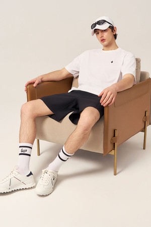 남성 펀칭 로고 볼캡 _WHTE GR121MCP11