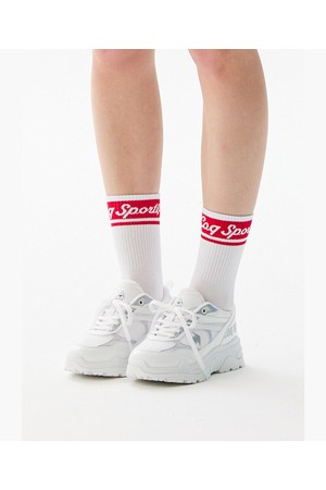 여성 컬러풀 미들 삭스 _RED0 GR122LSO21_RED-a