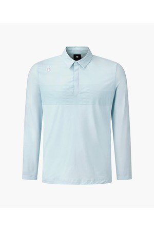 [데상트골프] 남성 냉감 긴팔 티셔츠  DQ22MFTL4Q_BLUE-a