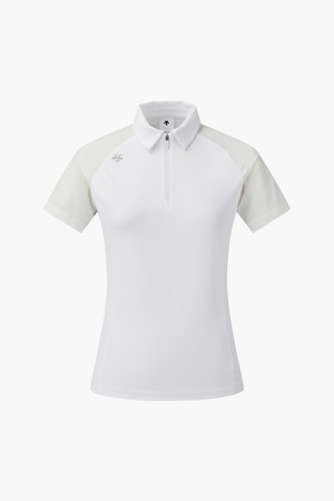 아크먼트(ACMT) 여성 테크메쉬 반집업 카라 티셔츠  DR22WFTS44