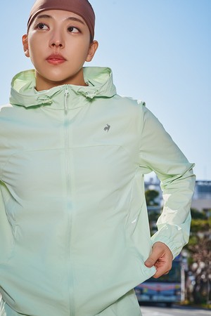 유니 러닝 에어리 경량 자켓 - 민트 QR223EJK41