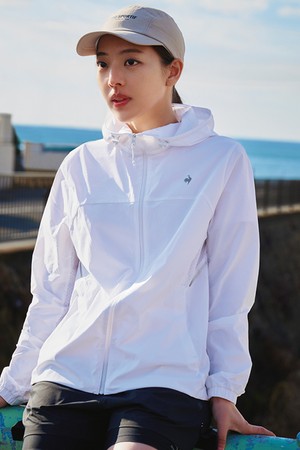 유니 러닝 에어리 경량 자켓 - 화이트 QR223EJK41