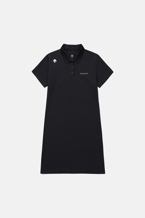우먼스 터프 슬림 폴로 원피스 블랙 SR122UOP31