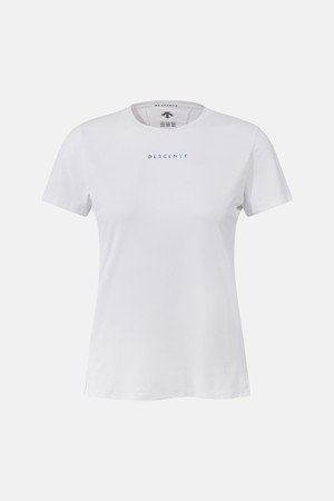 우먼스 쿨링 슬림 반팔 티셔츠 화이트 SR212PTS41