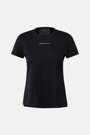 우먼스 쿨링 슬림 반팔 티셔츠 블랙 SR212PTS41