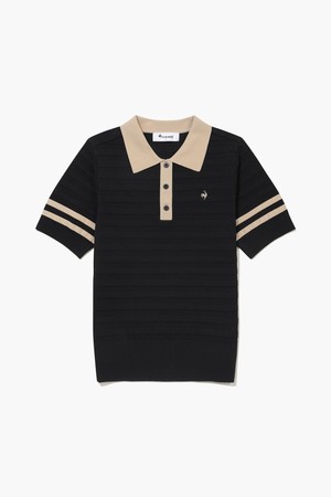 여성 드라이 카라 반팔 스웨터 _BLCK GR222LKP51