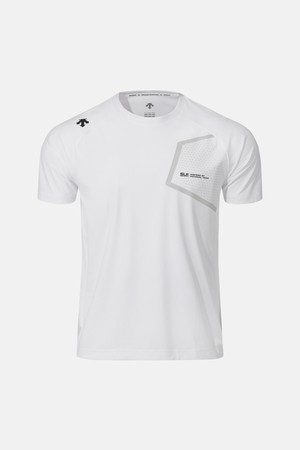스위스 트라이애슬론 메쉬 트리코트 반팔 티셔츠 화이트 SR221ITS52