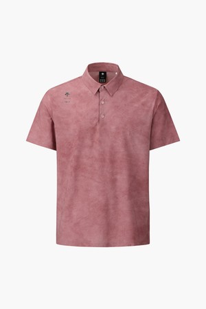 [데상트골프] 남성 전판 패턴 냉감 반팔 티셔츠  DR12MFTS31_PINK-a