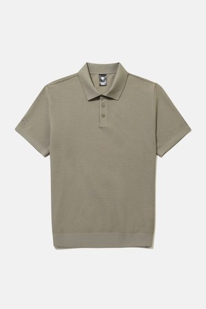 듀얼리스 니트 폴로 반팔 티셔츠 카키 SR121DPS32