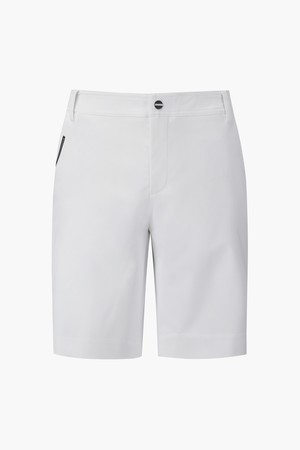 [데상트골프] 남성 원포인트 하프 팬츠  DQ22MFSP4Q_WHITE-a