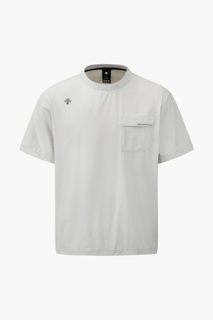 남성 우븐 라운드 반팔 티셔츠  DQ11MFNS3Q