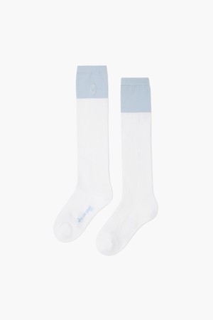 여성 냉감 컬러 블럭 니삭스 _LBLU GR122LKS33