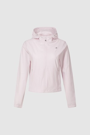 여성 쉐이드온 냉감 트리코트 후드 집업 - 핑크 QR222OFT41