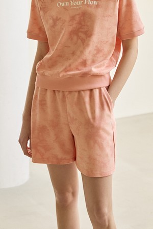 여성 백메쉬 쮸리 4.5부 루즈핏 숏팬츠 - 코랄 QR122OHP31