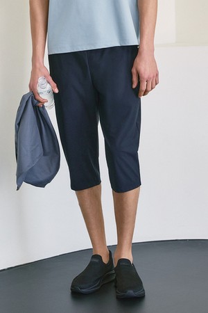 유니 냉감 트리코트 7부 팬츠 - 네이비 QR223EHP52