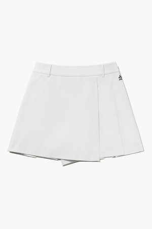 여성 랩 플리츠 치마바지 화이트 MR222LSP51