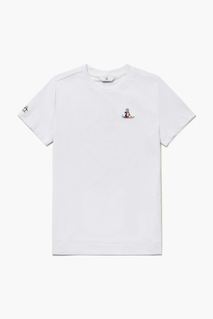 여성 원포인트 라운드 티셔츠 화이트 MR222LTS4C