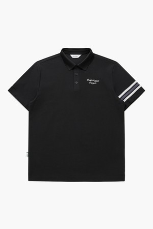 남성 피케 반팔 카라 티셔츠 블랙 MR221PTS46