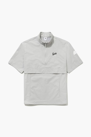 남성 우븐 반집업 반팔 아노락 _LGRY GR121MBL31