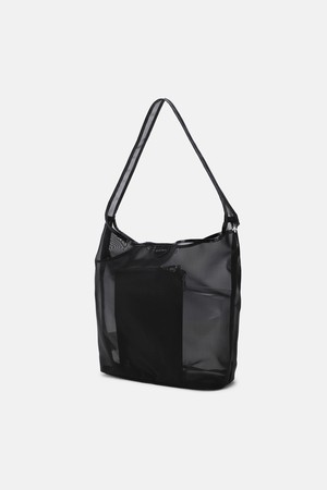 우먼스 메쉬 숄더백 블랙 SR222UBG4A