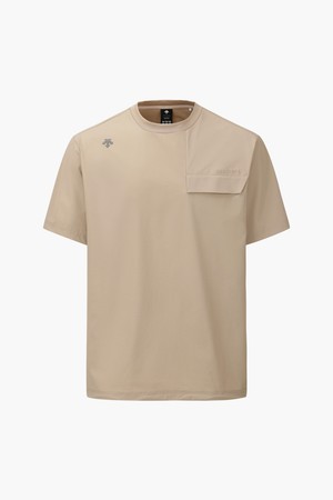 남성 우븐 라운드 반팔 티셔츠  DR12MFNS31