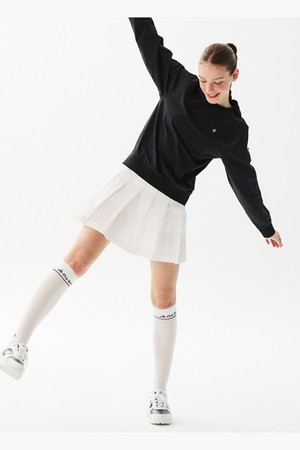 여성 밴딩 스트레치 플리츠 스커트 _WHTE GR222LSK42_WHITE-a