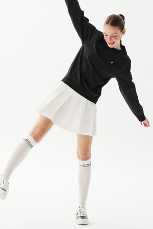 여성 밴딩 스트레치 플리츠 스커트 _WHTE GR222LSK42